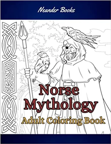 Norse Mythology: Coloring Book for Adults and Teens - 