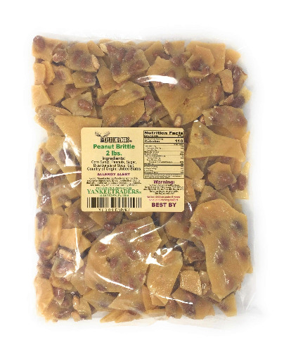 Yankee Traders Brand Home Style Peanut Brittle Candy, 2 Pound - 2 Pound (Pack of 1)