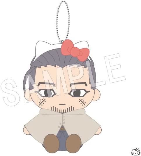 Golden Kamuy - Sanrio Characters - Ogata Hyakunosuke - Golden Kamuy x Sanrio Characters - Osuwari Nuigurumi Mascot - Plush Mascot - Hello Kitty (Chugai Mining) - Brand New