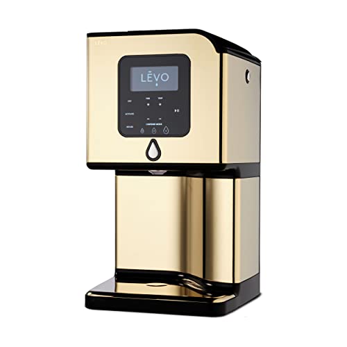 LEVO Lux - Premium Herbal Oil Infusion Machine - Botanical Extractor - Herb Dryer, Decarboxylator, & Oil Infuser - Gourmet Edible Infusion Maker - For Infused Gummies, Brownies & More - Gold - Gold