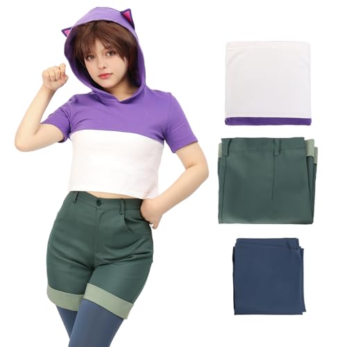 DAZCOS Women's US Size Luz Noceda Cosplay Costume Outfit with Tights - Medium