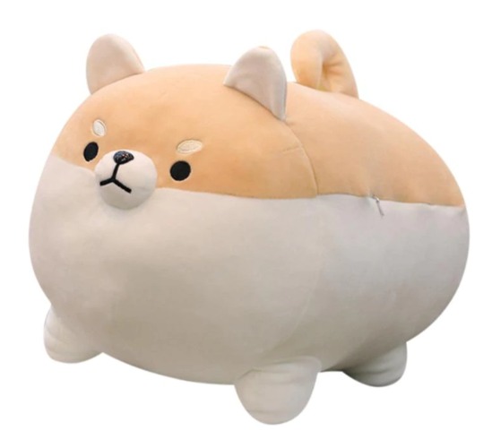 Angry Shiba Plushie (3 COLORS, 2 SIZES) - 16" / 40 cm / Toasted