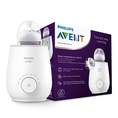 Philips Avent Flessenwarmer - Verwarmt in 3 minuten - Geleidelijke ontdooiing - Houdt de melk warm - Eenvoudig te bedienen - Verwarmt ook babyvoeding - Compitabel met alle Avent Flessen - SCF358/00
