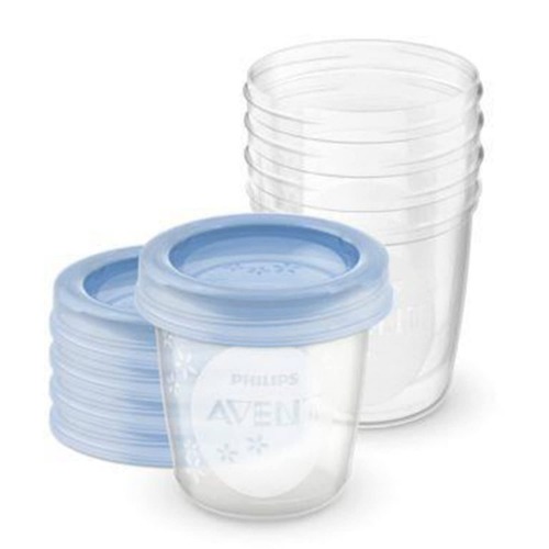 Philips Avent SCF619/05 - Bewaarbekers voor babyvoeding (180 ml) - 5 stuks