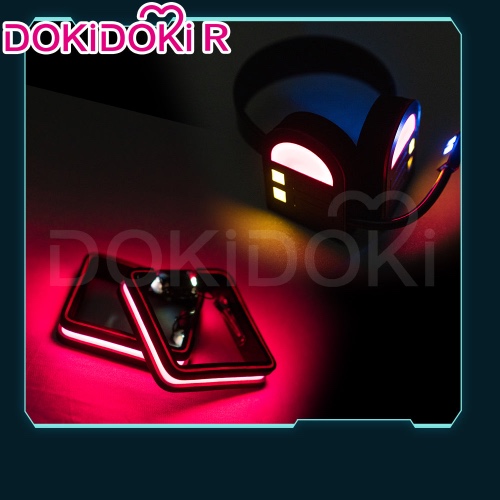【Size S-2XL】DokiDoki-R Cosplay Costume Glowing / Normal Ver Official Suit | Lighting Ver / Headphone Props-PRESALE