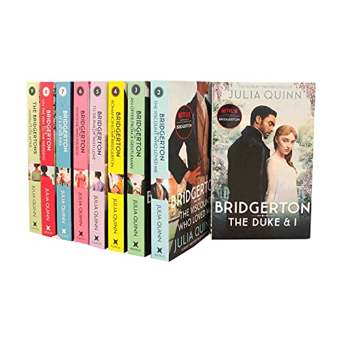 Bridgerton Family Series Collection 1-9 Books Set by Julia Quinn