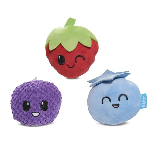 BARK Wild Berry Bunch Multi Part Toy for Dogs and Puppies - Small - Wild Berry - Small