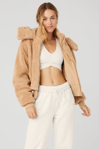 Foxy Sherpa Jacket - Camel | Camel / XS