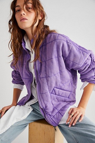 Dolman Quilted Knit Jacket