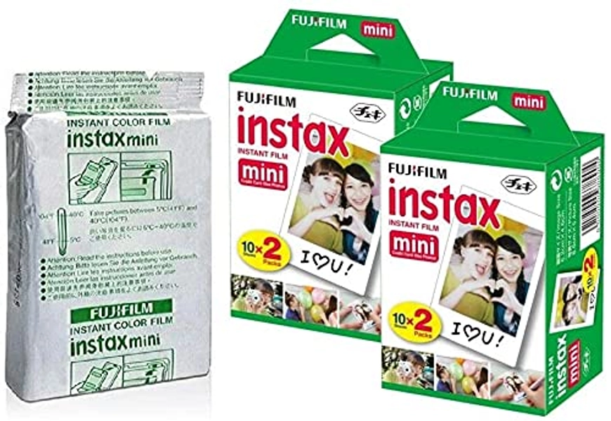 Fujifilm Instax Mini Instant Film,10 Sheets×5 Pack(Total 50 Shoots) [Bulk Packaging] International Version