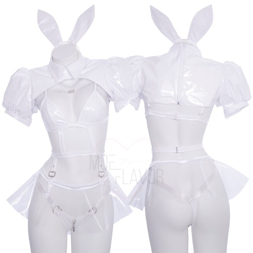 Cyber Bunny Set - White / XS/S