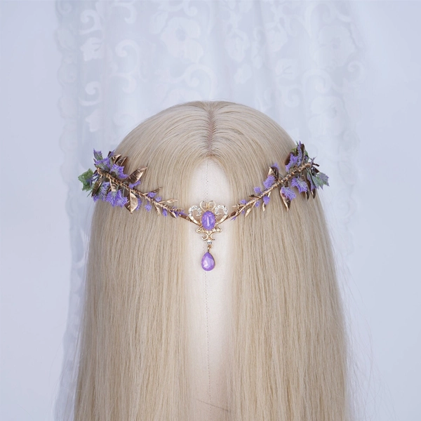 Fairy Crown, Elven Tiara, Elf Headpiece, Flower Girl Crown, Fairy Costume Circlet, Boho Wedding Crown, Woodland Fairy Tiara, Bridal Headband