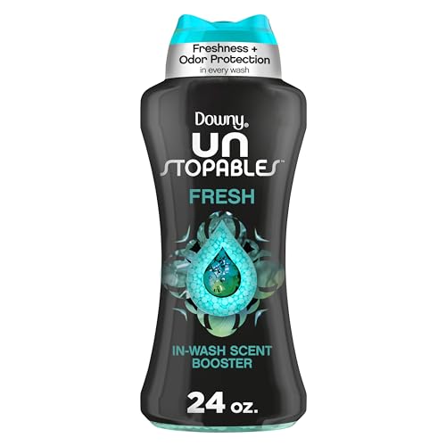 Downy Unstopables In-Wash Laundry Scent Booster Beads, Fresh, 24 oz - 1.5 Pound (Pack of 1) - FRESH SCENT