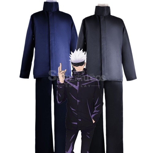 【In Stock】Anime Jujutsu Kaisen Cosplay Satoru Gojo Costume - Black / M