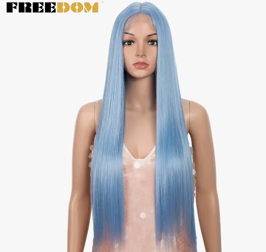 Blue wig 