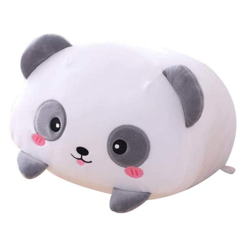 AIXINI 8 inch Cute Panda Plush Stuffed Squishy Animal Cylindrical Body Pillow,Super Soft Cartoon Hugging Toy Gifts for Bedding, Kids Sleeping Kawaii Pillow - Panda 8inch