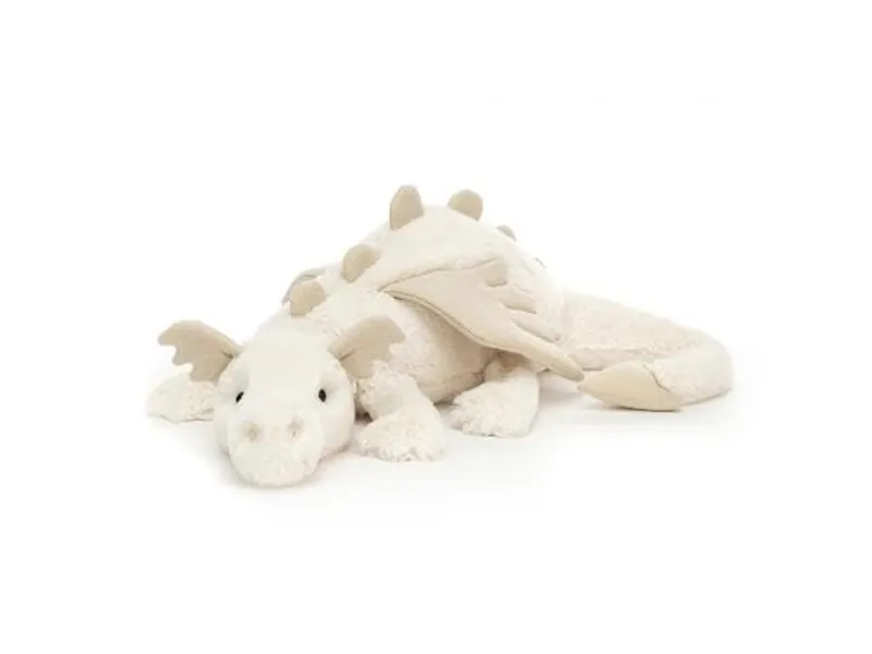 Jellycat Snow Dragon Stuffed Animal, Huge
