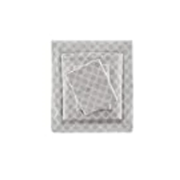 Sleep Philosophy True North Cozy Flannel 100% Cotton Ultra Soft Cold Weather Sheet Set Bedding, Grey Geo, Queen (TN20-0242)