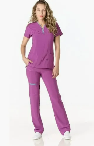 GALLANTDALE Pijama quirúrgica Hamptons Dama resistente a más de 100 lavadas ULTRA-CONFORT