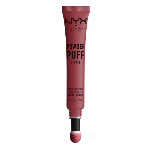 NYX PROFESSIONAL MAKEUP Powder Puff Lippie Lip Cream, Liquid Lipstick - Squad Goals (Tea Rose Pink) - Squad Goals 0.40 Fl Oz (Pack of 1)