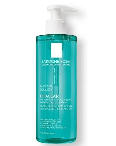 La Roche Posay Effaclar Gel Microexfoliante Gel Limpiador Facial y Corporal, 400 ml