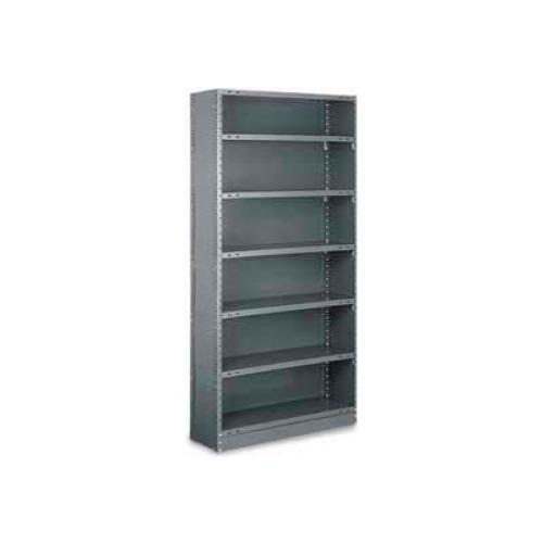 Tri-Boro T-Bolt Closed Starter, CST75-1236-5, 36"W x 12"D x 75"H, 5 Shelves, 20 Ga., Dark Gray