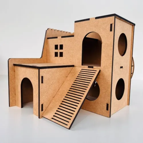 Casinha para Hamster com Gira Gira MDF