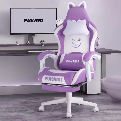   cat ear gaming chair paw cushion – ergonomic - Temu