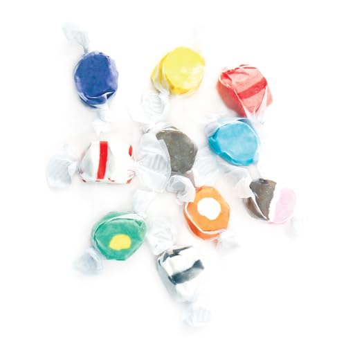 Sweet Candy Original Salt Water Taffy Assortment - Delicious Chewy Candy - Individually Wrapped - Classic Nostalgic Candies- 3LB - Assorted - Approximately 210 pieces - Assorted Flavors