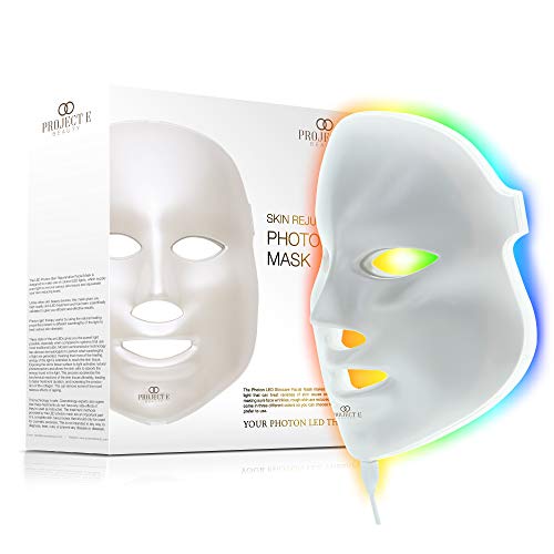 Project E Beauty LED Light Therapy Mask | Skin Rejuvenation Photon Mask | 7 Colors LED Face Mask | Anti-Aging | Wrinkle | Spa Facial Home Skincare Mask