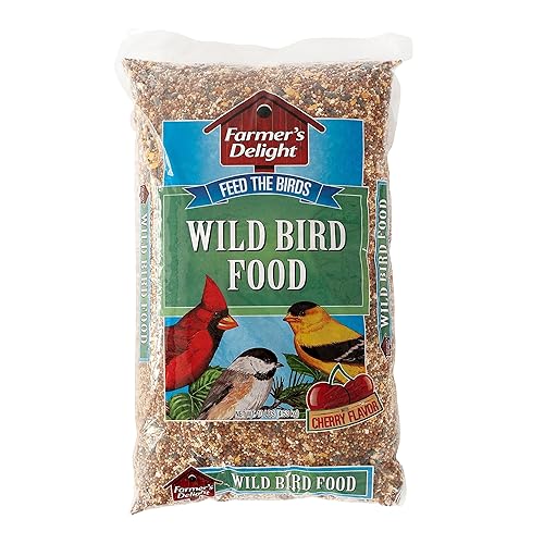 Wagner's 53002 Farmer's Delight Wild Bird Food with Cherry Flavor, 10-Pound Bag - Wild Bird Food