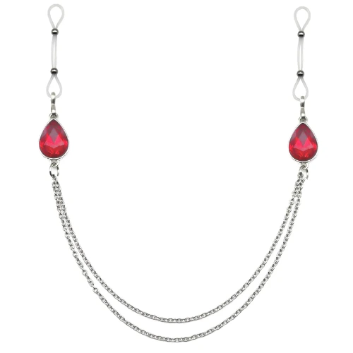 Adjustable Nipple Noose With Chains Faux Body Piercing Jewelry Non Piercing Nipple Rings Breasts Dangles - AliExpress 