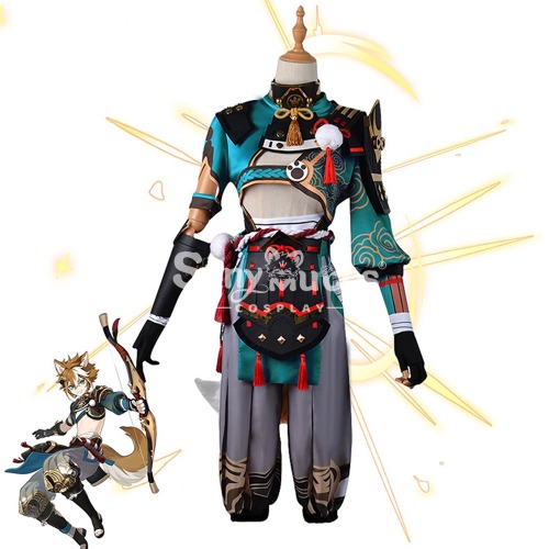 【In Stock】Game Genshin Impact Cosplay Gorou Cosplay Costume Plus Size - XXXL