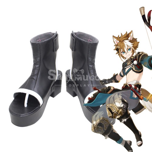 【In Stock】Game Genshin Impact Cosplay Gorou Cosplay Shoes - 45