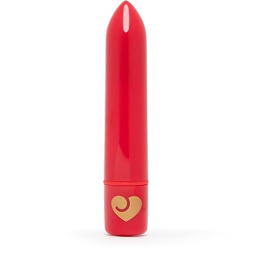 Lovehoney Magic Bullet Vibrator - 4 Inch Vibrator Bullet with Tapered Tip - 10 Function Multispeed Mini Vibrator for Women – Lipstick Vibrator Waterproof – Sex Toys for Couples - Red - Red
