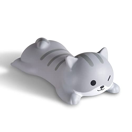Cityhermit Cute Wrist Rest Support for Mouse Keyboard Computer Elbow Pad Arm Rest for Desk Ergonomic Kawaii Office Supplies Slow Rising PU Mouse Pad Cat - D