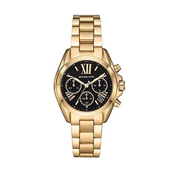 Michael Kors Bradshaw Women's Watch, Stainless Steel Chronograph Watch for Women with Steel or Leather Band