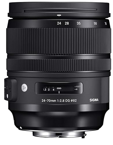 Sigma 24-70mm f/2.8 DG OS HSM Art Lens for Canon - Black - 3.5 x 4.2 x 4.2 in