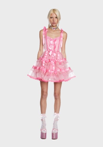 Charming Illusions Bow Mini Dress | XX-Small