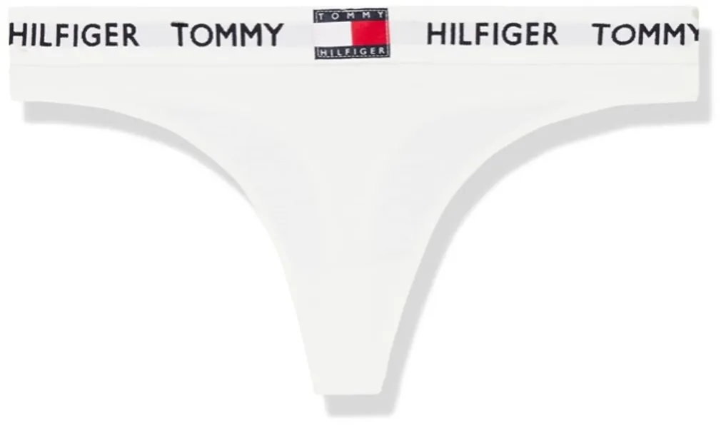 Tommy Hilfiger Tommy 85 Cotton Thong - PVH Classic White