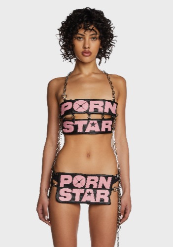 Porn Star Chain Top | X-Small