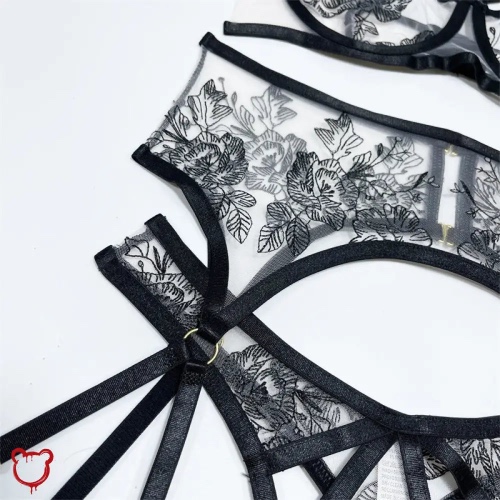 Black Alt Lingerie Set - Black / XL