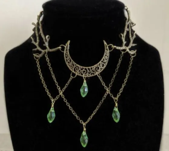 Green Elven Necklace - AliExpress 