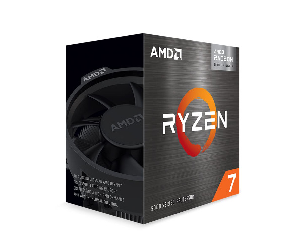 AMD Ryzen 7 5700G 8-Core, 16-Thread Unlocked Desktop Processor with Radeon Graphics - 