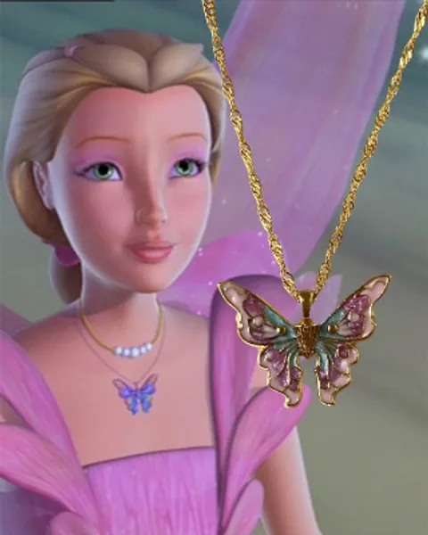 Fairytopia Elina Butterfly Necklace Fairytopia Mermaidia | Etsy