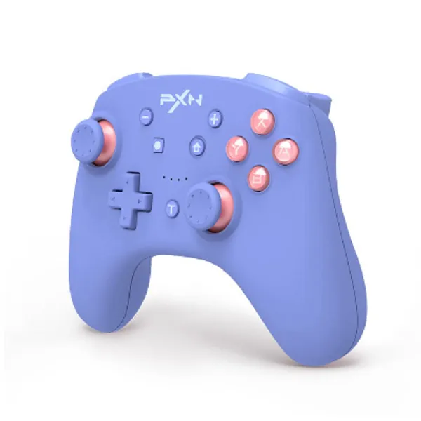 PXN 9607X Wireless Controller for Nintendo Switch/Lite/OLED, Extra Controller for Pro Switch Controller Supports Amibo, Turbo, Screenshot, Wake-Up, Motion and Vibration Function-Blue…