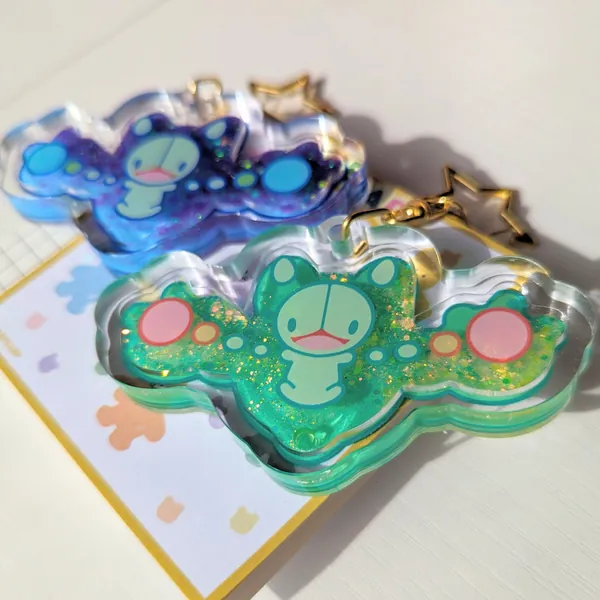 Reuniclus Liquid Shaker Keychain
