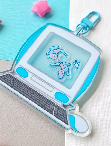 Porygon Cyber Shaker Acrylic Charm