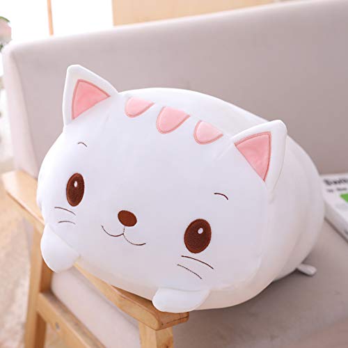 Jensquaify Cat Plush Hugging Pillow, Soft Kitten Cat Stuffed Animal Toy Body Pillow 23.6" - Cat-Medium