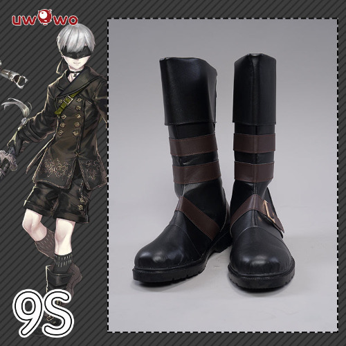 Uwowo Nier Automata Cosplay Costume Yorha 9S No.9 Type S Shoes Boots - 41